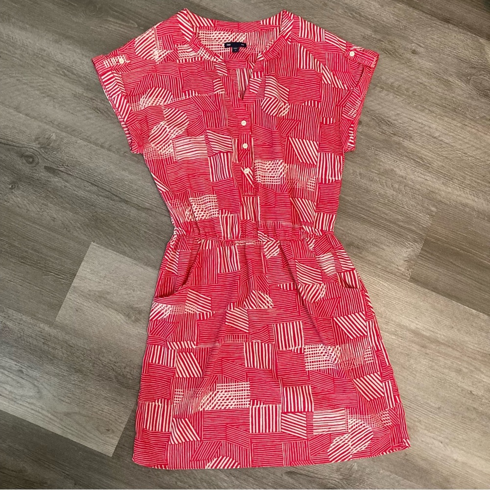 Gap pink Summer Azalea silky soft dress with pockets